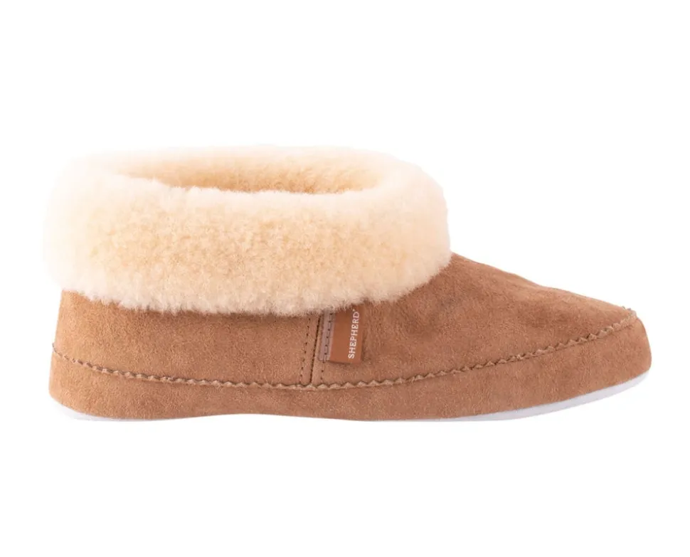 Emmy Fårskinnstofflor Chestnut | Storlek 36