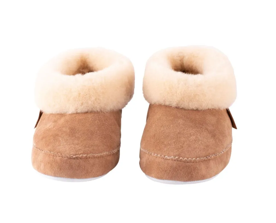 Emmy Fårskinnstofflor Chestnut | Storlek 36