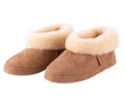 Emmy Fårskinnstofflor Chestnut | Storlek 36