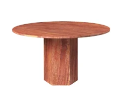 Epic Matbord Ø130 Burnt Red Travertine