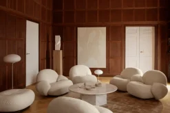 Epic Soffbord Ø80 Neutral White Travertine
