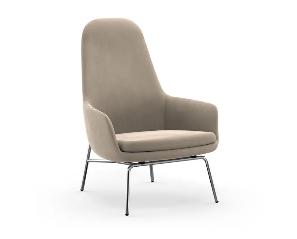 Era Lounge Chair | Hög | Krom