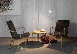 Eva Fåtölj Låg | Flätad Sadelgjord Svart, Bok
