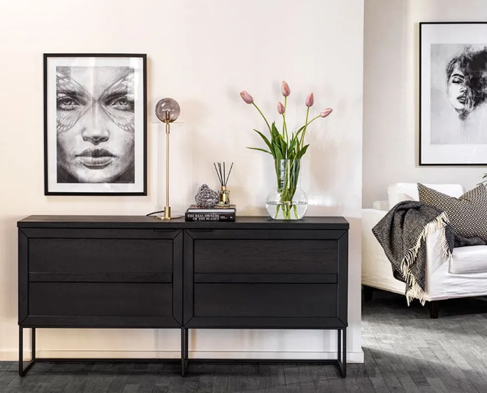 Everett Sideboard 160 | Svart Ek