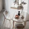 Fairmount Matbord Ø120 | Beige HPL/Vitpigm. Ek