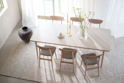 Fairmount Matbord 220x95 | Beige HPL/Vitpigm. Ek