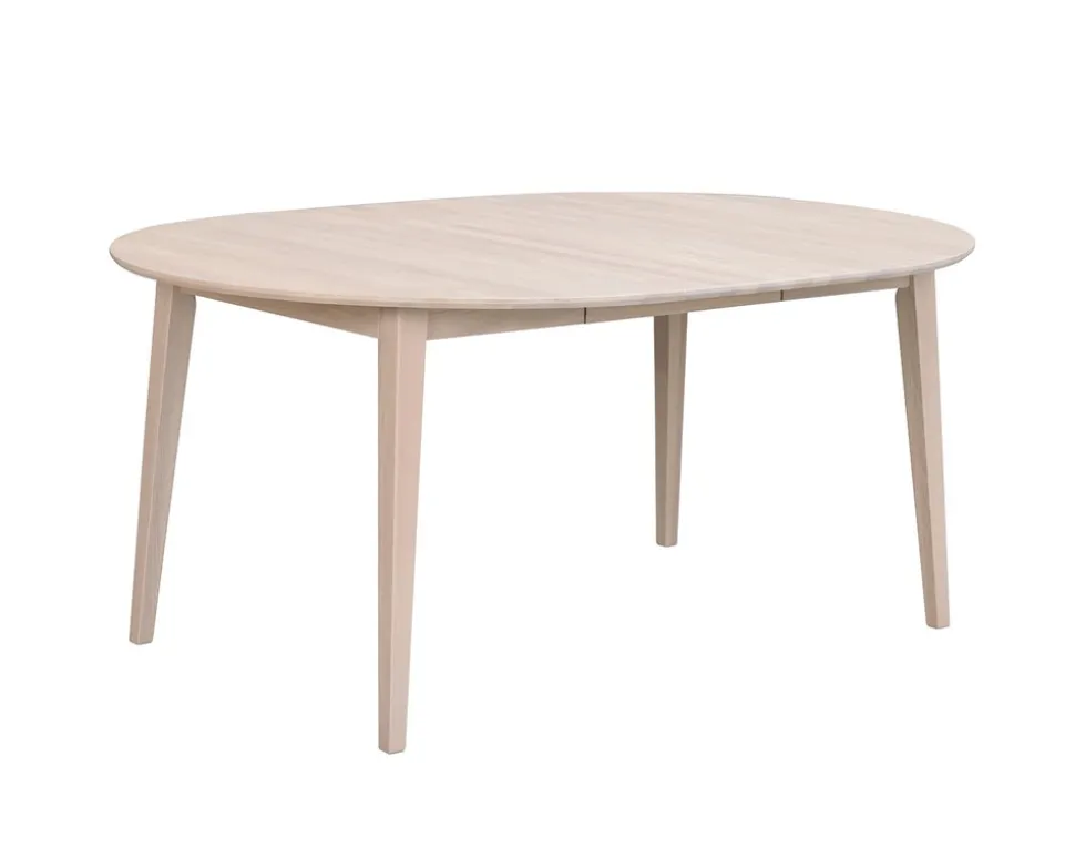 Filippa Matbord Runt | Vitpigmenterad Ek