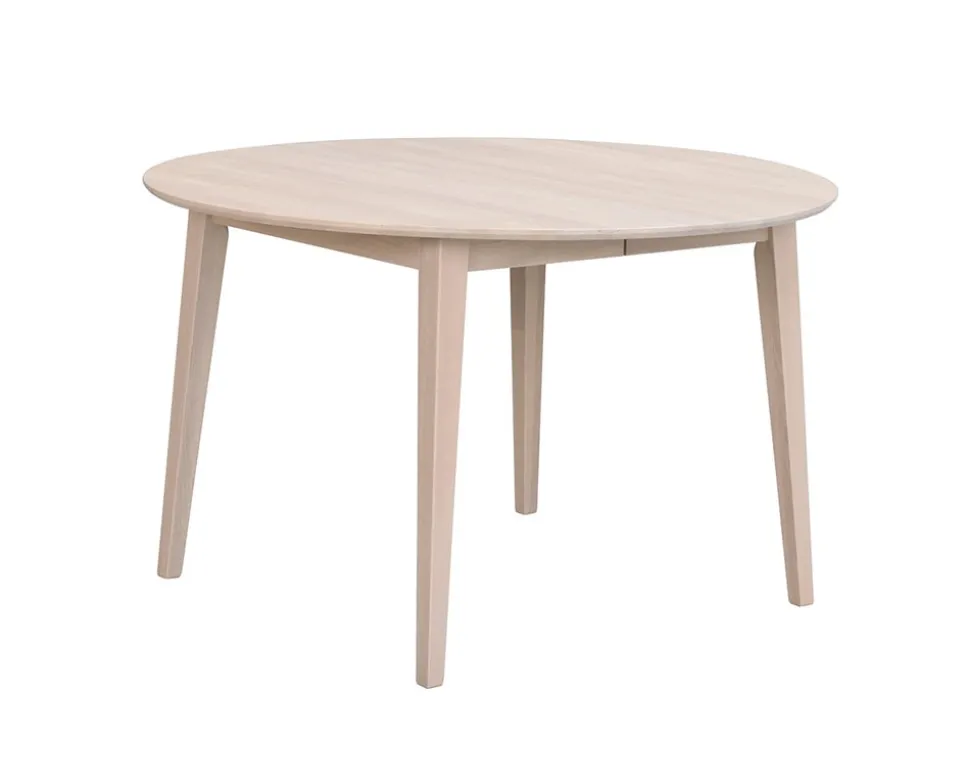 Filippa Matbord Runt | Vitpigmenterad Ek