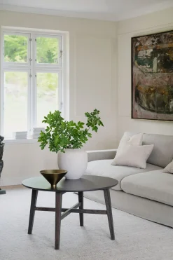 Filippa Soffbord Ø90 | Mörkbrun Ek