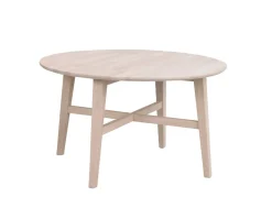 Filippa Soffbord Ø90 | Vitpigmenterad Ek