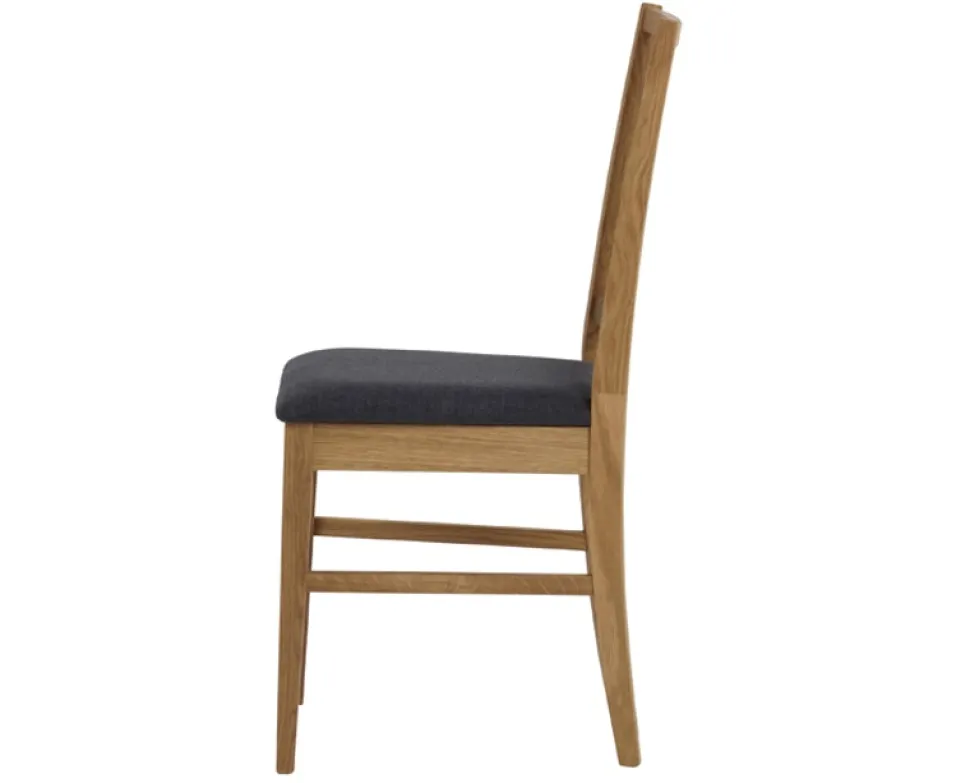 Filippa Stol Ek/Grått Tyg