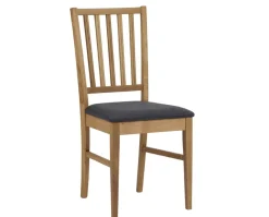 Filippa Stol Ek/Grått Tyg