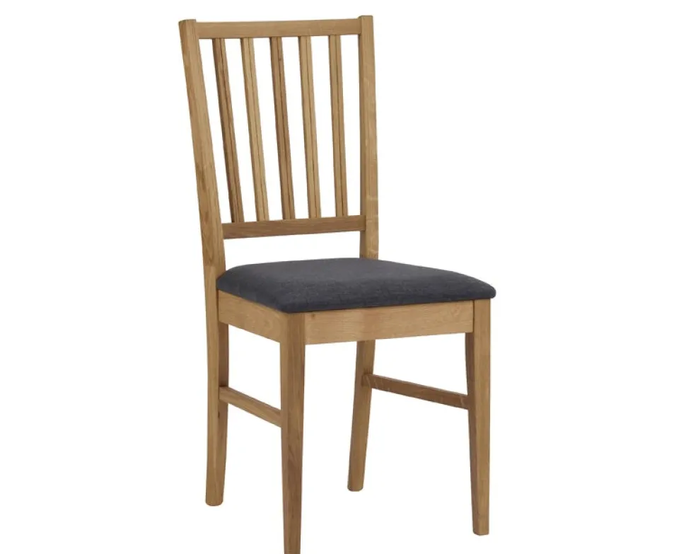 Filippa Stol Ek/Grått Tyg