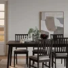 Filippa Stol Mörkbrun Ek/Beige Tyg