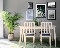 Filippa Stol Mörkbrun Ek/Beige Tyg
