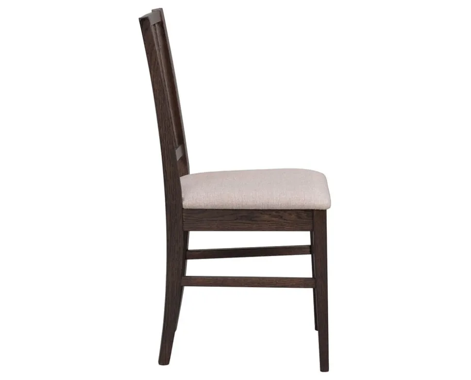 Filippa Stol Mörkbrun Ek/Beige Tyg