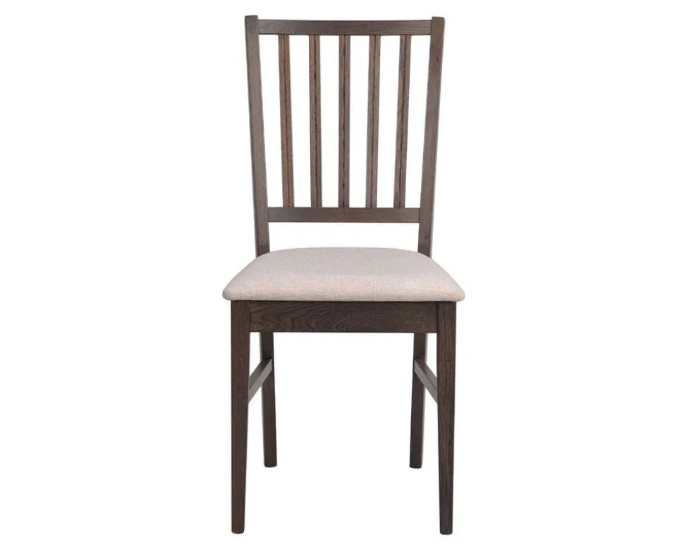 Filippa Stol Mörkbrun Ek/Beige Tyg