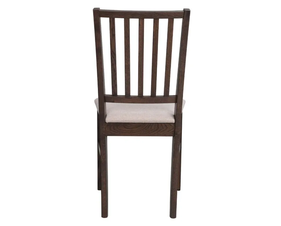 Filippa Stol Mörkbrun Ek/Beige Tyg