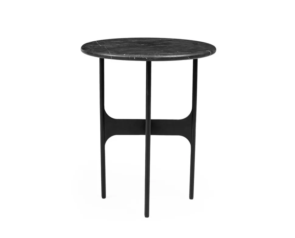 Floema Soffbord Ø40 | Runt | Svart Marmor