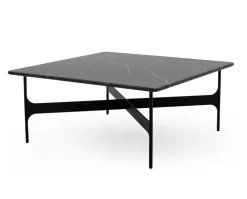 Floema Soffbord 80x80 | Kvadratiskt | Svart Marmor