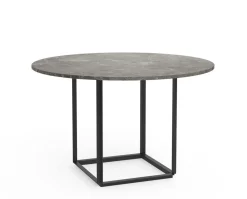 Florence Matbord Ø120 | Gris du Marais Marmor/ Svart