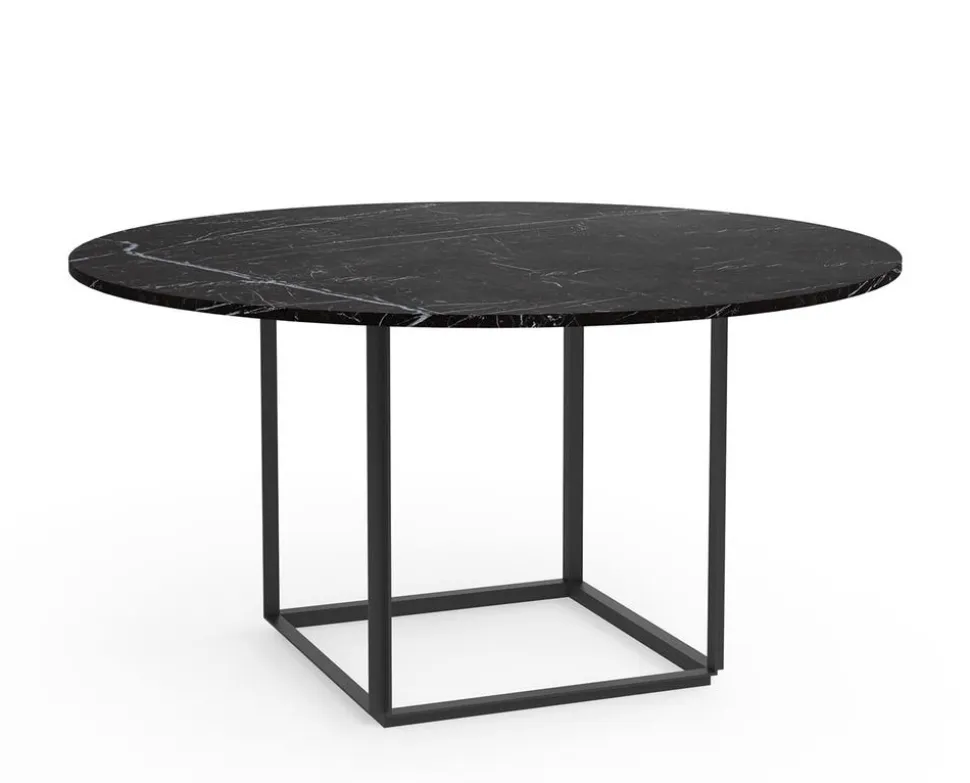 Florence Matbord Ø145 | Svart Marquina Marmor/ Svart