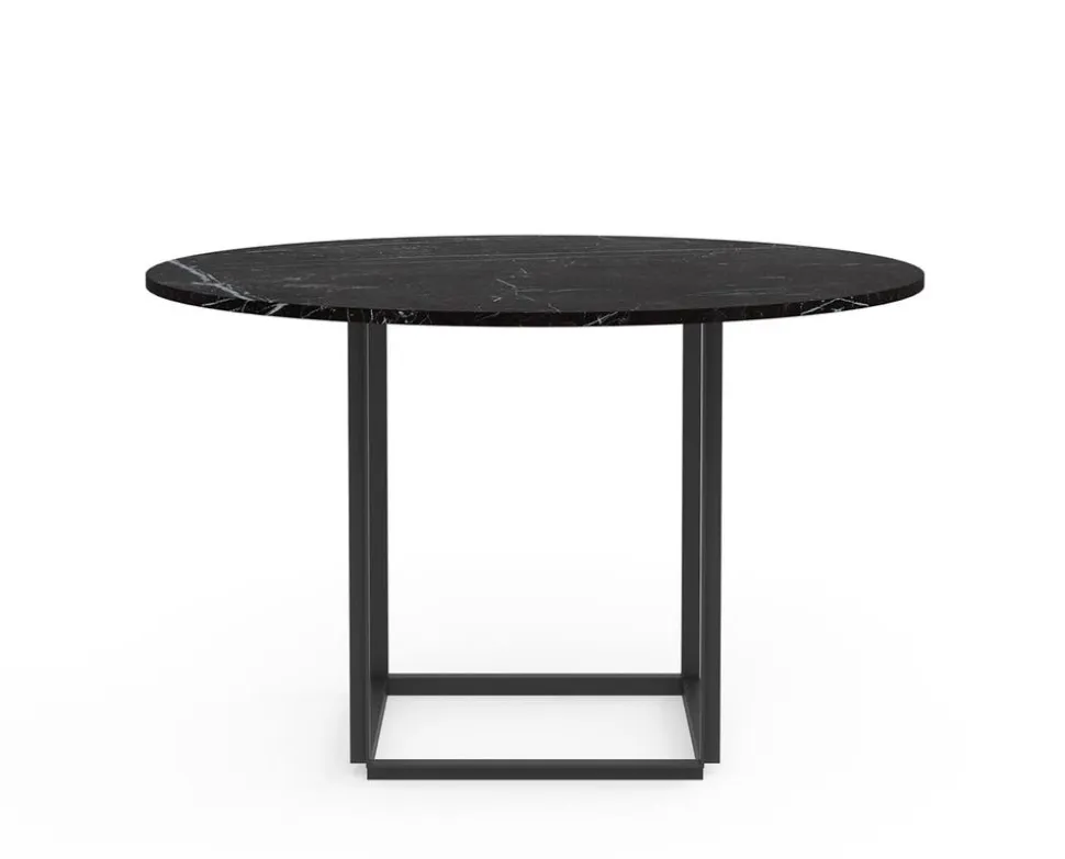 Florence Matbord Ø120 | Svart Marquina Marmor/ Svart
