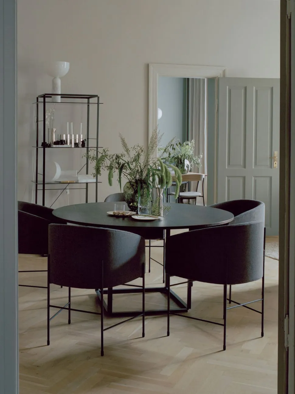 Florence Matbord Ø120 | Vit Carrera Marmor/ Vit