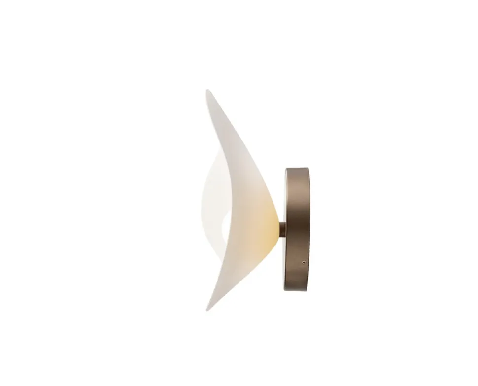 Florii 1 Vägglampa | Dark Bronze/White
