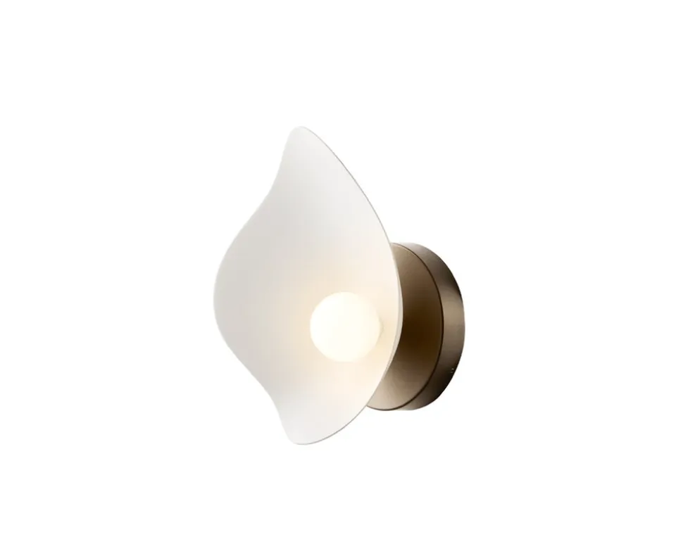 Florii 1 Vägglampa | Dark Bronze/White