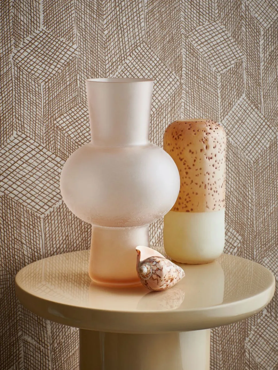 Flower Vas Glas Ø17 | Peach