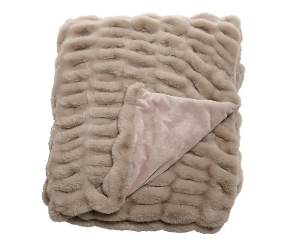 Fluffy pläd | 130x170 | Beige