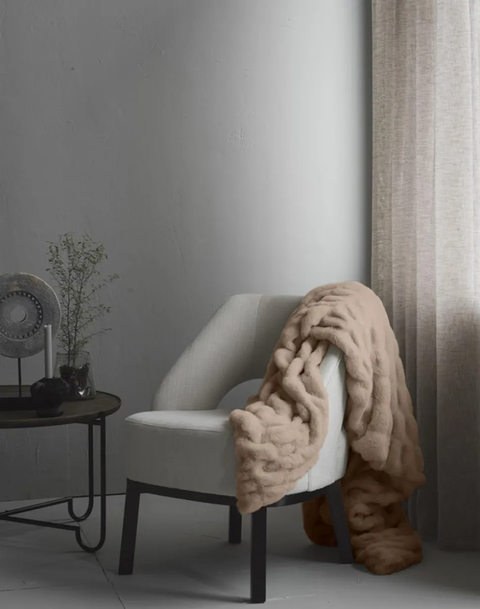 Fluffy pläd | 130x170 | Beige