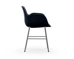 Form Karmstol Klädd | Krom