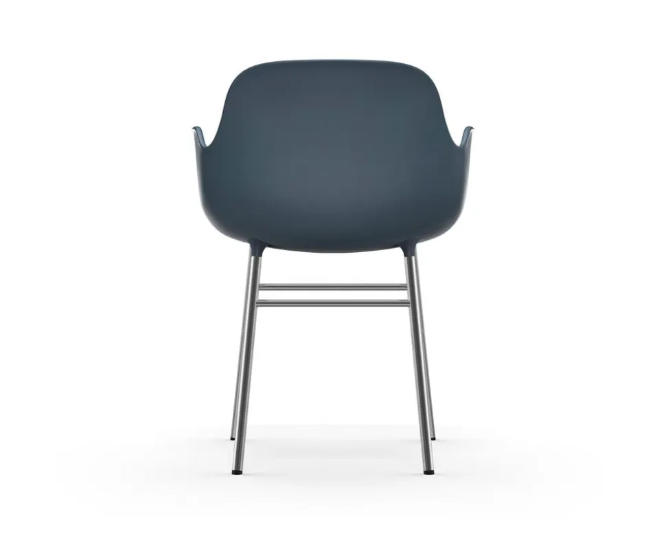 Form Karmstol Oklädd | Krom