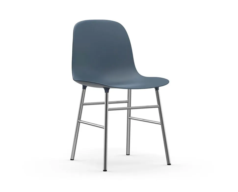 Form Stol Oklädd | Krom