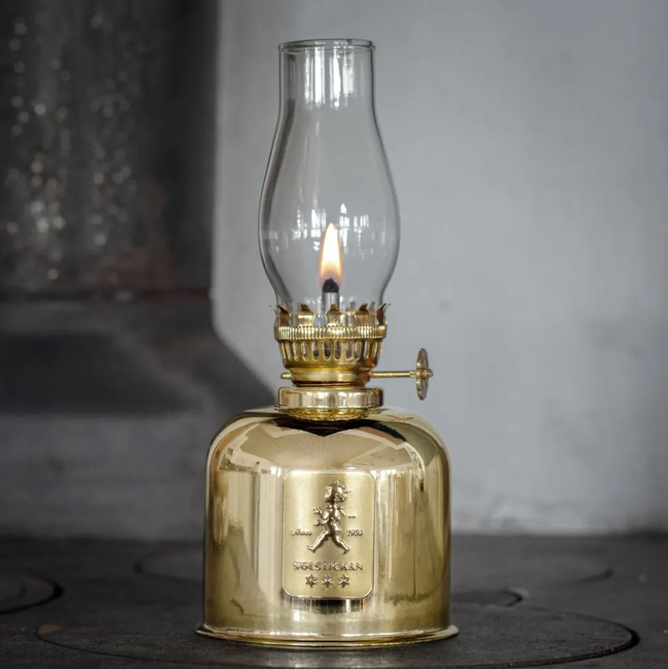 Fotogenlampa Guld