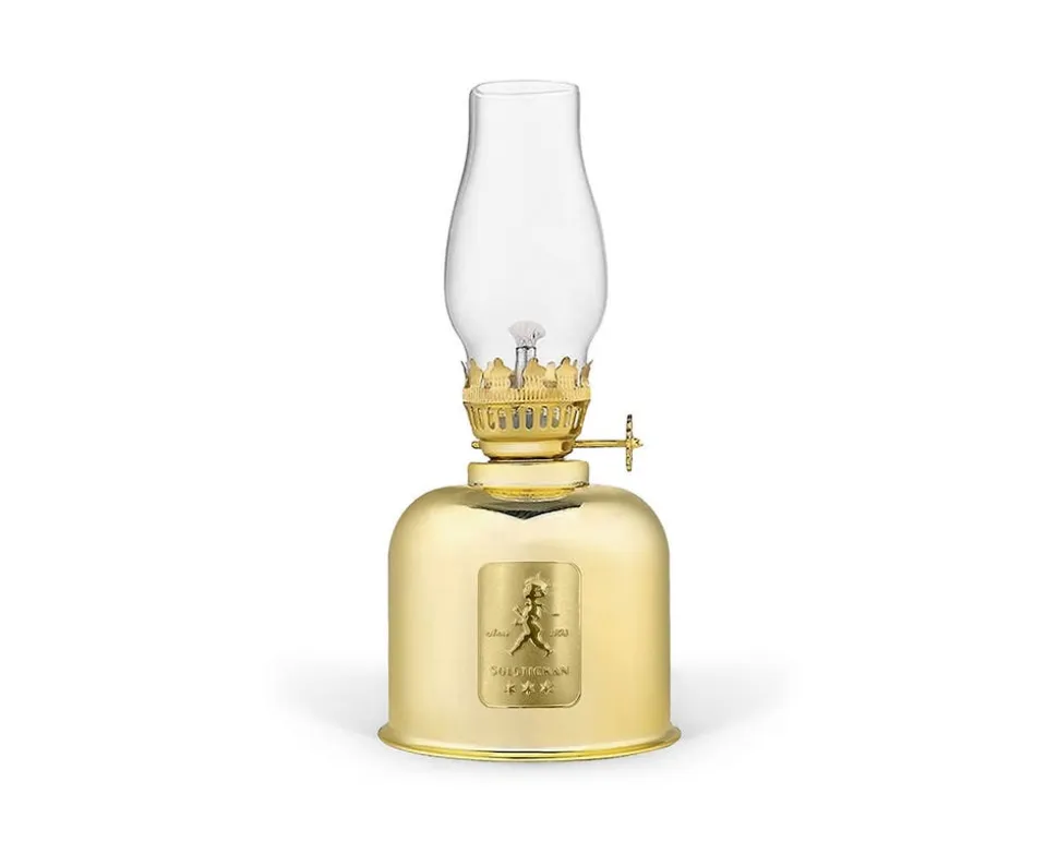 Fotogenlampa Guld