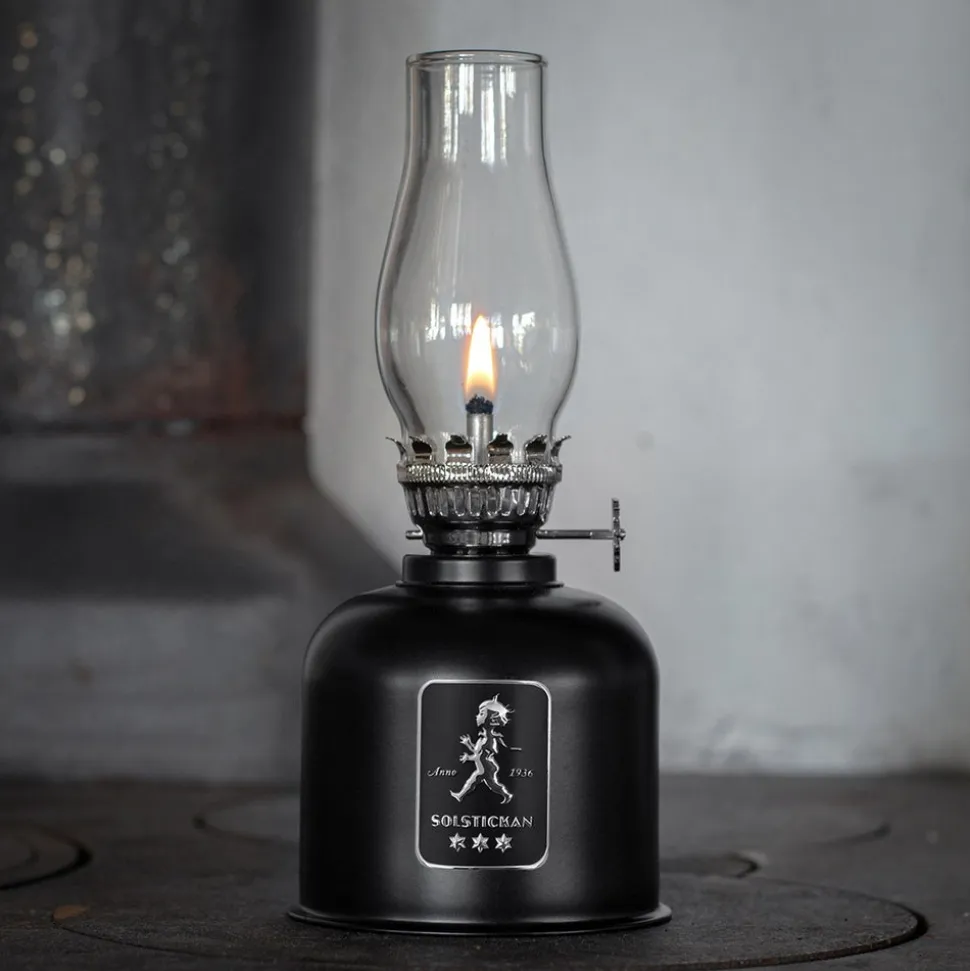 Fotogenlampa Svart