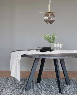 Fred Matbord Runt | Ø160 Mörkbrun ek