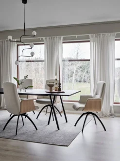 Freetime Stol med Skal | Snurrfot i Aluminium