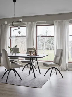 Freetime Stol utan Armstöd | Snurrfot i Aluminium