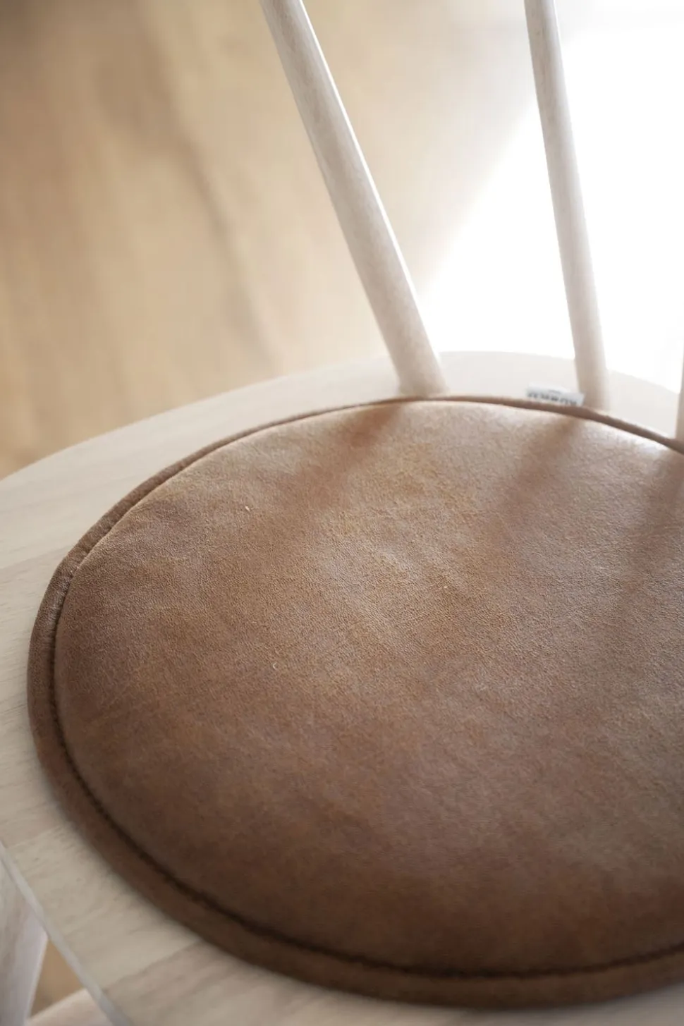 Fulton sittdyna | Brun läder-textil