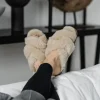 Gabriella Fårskinnstofflor Rusty Brown | Storlek 36