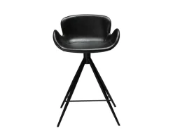 Gaia Barstol 65 cm | Svart Konstläder