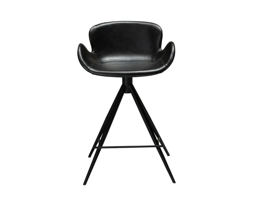 Gaia Barstol 65 cm | Svart Konstläder