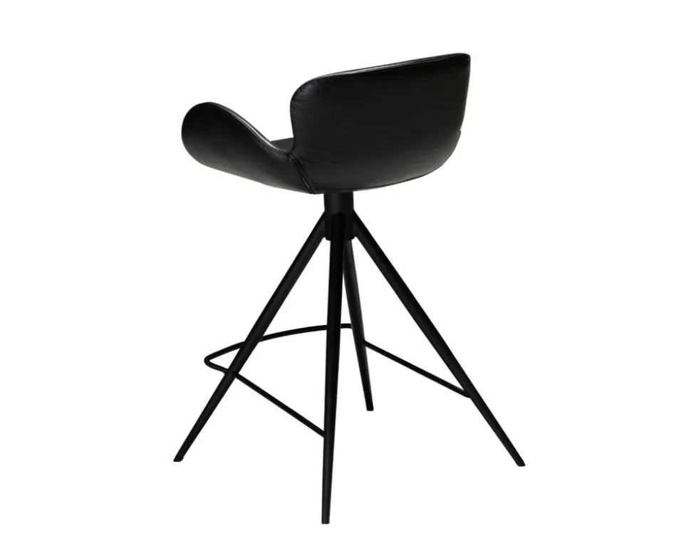 Gaia Barstol 65 cm | Svart Konstläder
