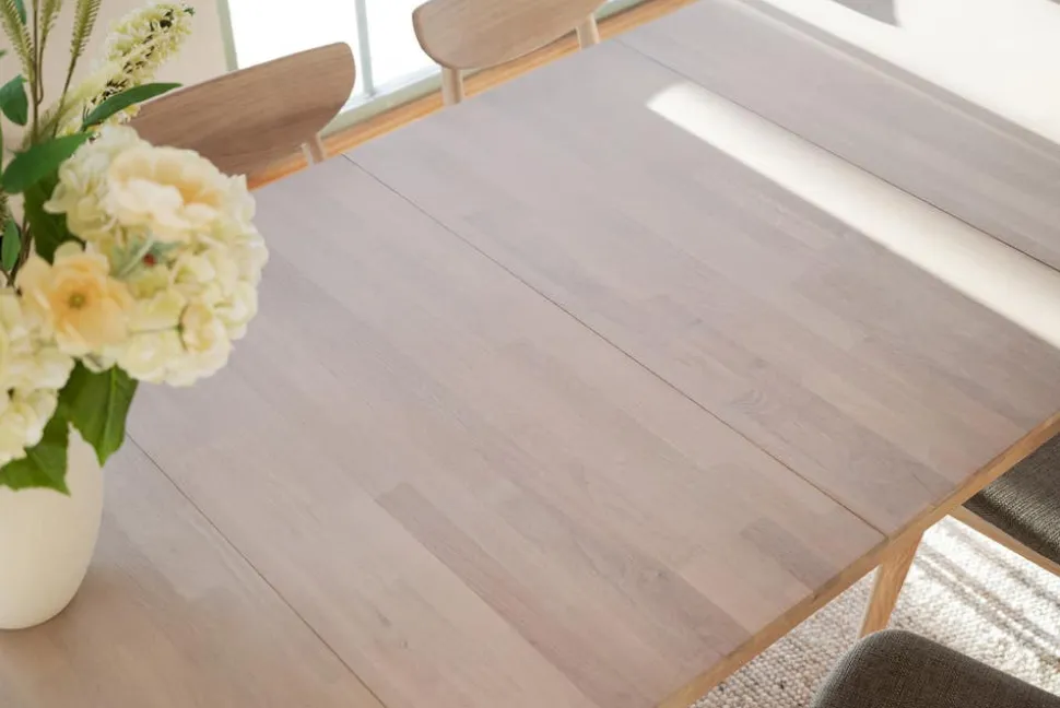 Gardner Matbord 200x95 | Vitpigmenterad Ek
