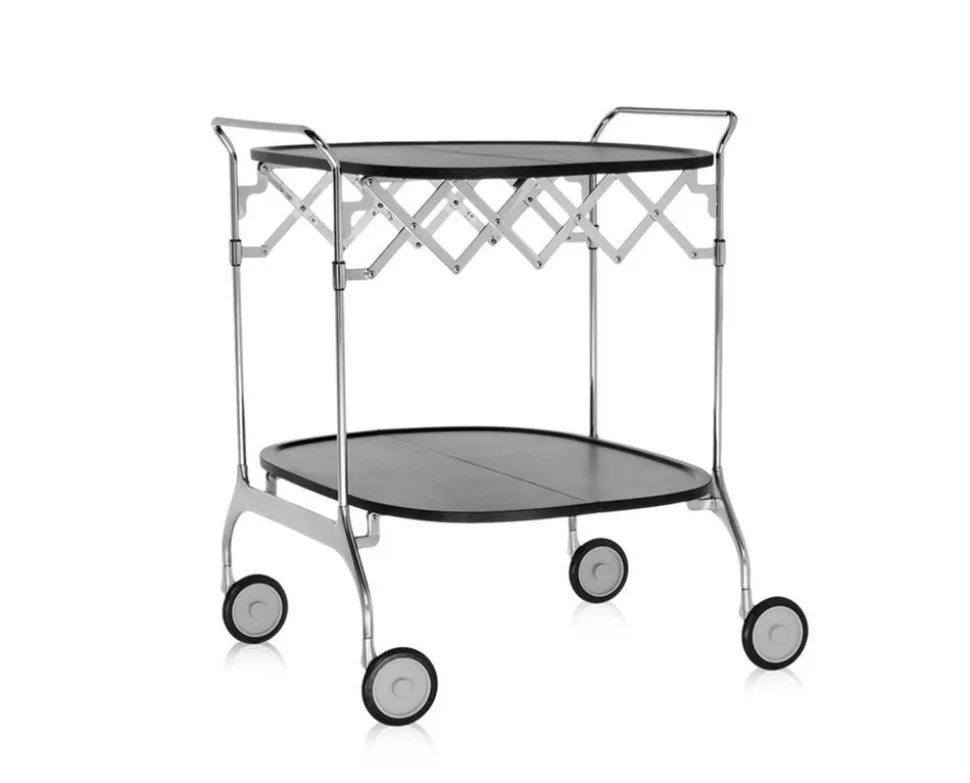 Gastone Serveringsvagn | Black/Chrome