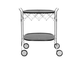 Gastone Serveringsvagn | Black/Chrome